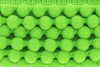Taśma dekoracyjna z pomponami wypustkami limonka 15mm