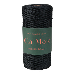 Mia Mote™ ByBag Line Sznurek pleciony poliestrowy okrągły 0.8mm Shungite