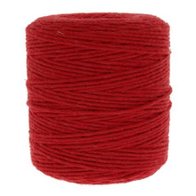 Sznurek bawełniany skręcany do makramy ecconomic czerwony 2mm ~150m