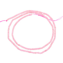 Kwarc różowy naturalny - kamień miłości, łagodności i harmonii - kula fasetowana 2mm