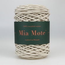 Mia Mote™ Thinny Line sznurek bawełniany 3mm moonstone