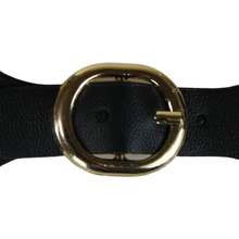 Zapięcie zatrzaskowe do Torby Torebki eko skóra czarny 115x28mm