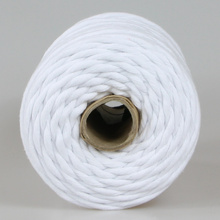 Mia Mote™ Classic Line Sznurek bawełniany skręcany do makramy 5mm chalk