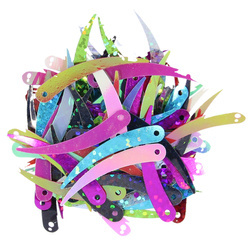 Cekiny zęby mix kolorów 33mm