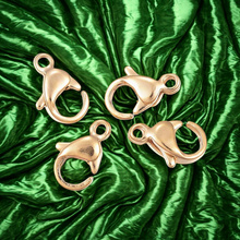 Zapięcie Karabińczyk Stal Chirurgiczna kolor złoty 18K 12x7mm