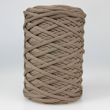 Mia Mote™ ByBag Line Sznurek Poliestrowy płaski bez rdzenia beżowy ciemny mokka 3mm