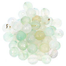 Agat Pale Green Kamień Jubilerski Fasetowany kula 6mm