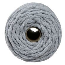 Mia Mote™ Lavish Line Sznurek bawełniany skręcany do makramy basalt grit 5mm