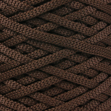 Mia Mote™ ByBag Line Sznurek Poliestrowy płaski bez rdzenia ciemny brązowy czekolada 5mm