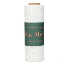 Mia Mote™ / Kordonek / do szydełkowania / Biały White / 8x 100 g