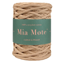 Mia Mote™ ByBag Line Sznurek Poliestrowy płaski bez rdzenia karmelowy 5mm