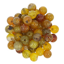 Agat Smoczy Olive Kamień Jubilerski gładki kula 6mm