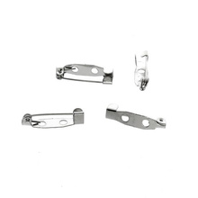 Zapięcie Baza Broszki Kolor Srebrny Oksydowany 20x5mm