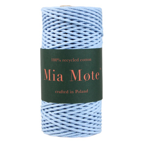 Mia Mote™ Petit Line Sznurek pleciony bawełniany 2mm Atlantis Crystal
