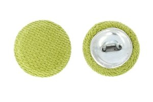 Guziki Tapicerskie Oblekane Obciągane Welur Flok AVILA A17 Żółty 18mm R28 10szt