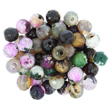 Agat Ognisty Colorful Kamień Jubilerski Fasetowany kula 6mm