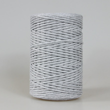 Mia Mote™ Classic Line Sznurek bawełniany skręcany do makramy 3mm basalt grit