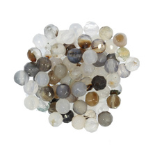 Agat Pasiasty Antique White Kamień Jubilerski Fasetowany kula 4mm