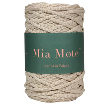 Mia Mote™ ByBag Line Sznurek Poliestrowy płaski bez rdzenia beżowy jasny 3mm