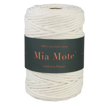 Mia Mote™ Lavish Line Sznurek bawełniany skręcany do makramy limestone 5mm