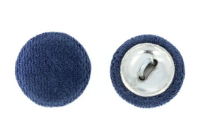 Guziki Tapicerskie Oblekane Obciągane Welur Flok AVILA A20 Granatowy 20mm R32 10szt