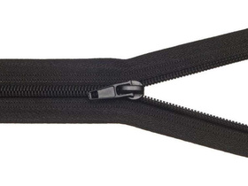 Zamek suwak błyskawiczny spiralny 5' do torebki rozdzielczy auto lock do makramy czarny 30cm 5szt