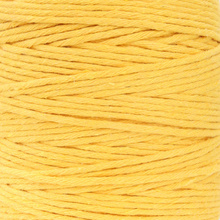 Sznurek bawełniany skręcany do makramy eco żółty 5mm
