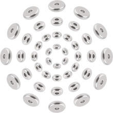 Dysk Przekładka Stal Chirurgiczna 304 mix rozmiarów 4~8x1.2~2.5mm, Otwór 1.2~1.8mm