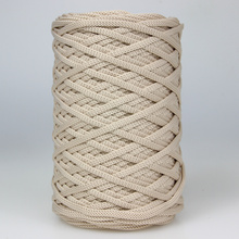 Mia Mote™ ByBag Line Sznurek Poliestrowy płaski bez rdzenia beżowy jasny 5mm