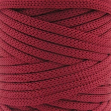 Mia Mote™ ByBag Line Sznurek Poliestrowy matowy płaski bez rdzenia wino 5mm