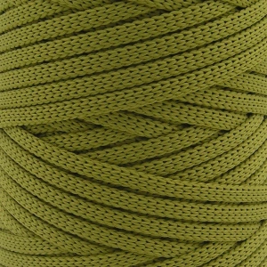 Mia Mote™ ByBag Line Sznurek Poliestrowy płaski bez rdzenia Oliwkowy 5mm