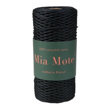 Mia Mote™ ByBag Line Sznurek pleciony poliestrowy okrągły 2mm Shungite