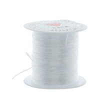 Gumka Żyłka Silikonowa Jakościowa Rozciągliwa Transparentny 0.8mm ~10m Szpula