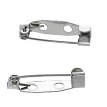 Zapięcie Baza Broszki Kolor Srebrny Oksydowany 20x5mm