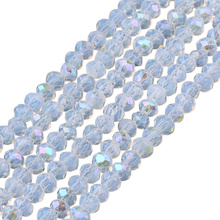 Koraliki Fasetowane Kryształki Szklane Rondelle Opalizujący AB 2.7x1.5mm