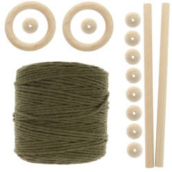 Zestaw do makramy dla początkujących 3mm 100m z akcesoriami