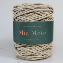 Mia Mote™ Thinny Line sznurek bawełniany 3mm moonstone