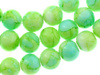 Koraliki Szklane Powlekane Kamienne Zielony tęczowy 4mm