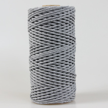 Mia Mote™ Petit Line Sznurek pleciony bawełniany 2mm Striped Flint