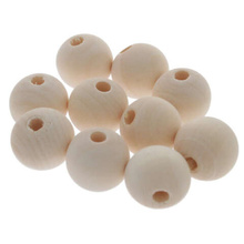 Koraliki Kule Drewniane Naturalne Surowe otwór 4-6 mm 20mm