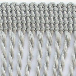 Frędzle Chwosty Na Taśmie Skręcane Srebrny 60mm 25m