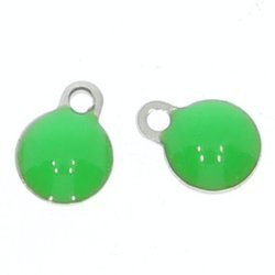 Zawieszka metalowa malowana Kropla 7x4.5mm