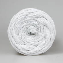 Mia Mote™ / Lush Line / Sznurek Bawełniany pleciony / Do Makramy / +5mm / Grey White