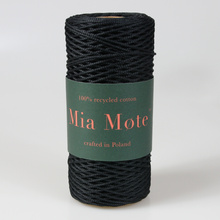 Mia Mote™ ByBag Line Sznurek pleciony poliestrowy okrągły 2mm Shungite