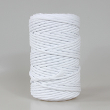 Mia Mote™ Classic Line Sznurek bawełniany skręcany do makramy 5mm chalk