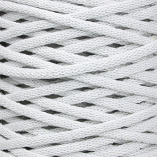 Mia Mote™ / Extra Lush Line / Sznurek Bawełniany pleciony / Do Makramy / 7mm / Grey White