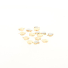 Zawieszka metalowa malowana serce czarne kc gold 8x7.5mm