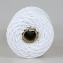 Mia Mote™ Classic Line Sznurek bawełniany skręcany do makramy 5mm chalk