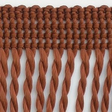 Frędzle Chwosty Na Taśmie Skręcane Rudy 60mm 1m