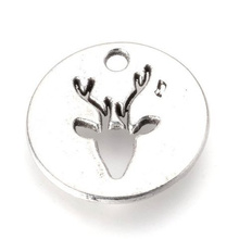 Zawieszka Stal Chirurgiczna Jeleń 18mm 4szt